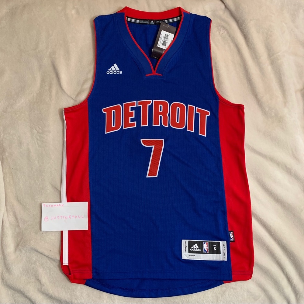 Brandon Jennings Detroit Pistons Swingman Jersey Adidas Revolution
